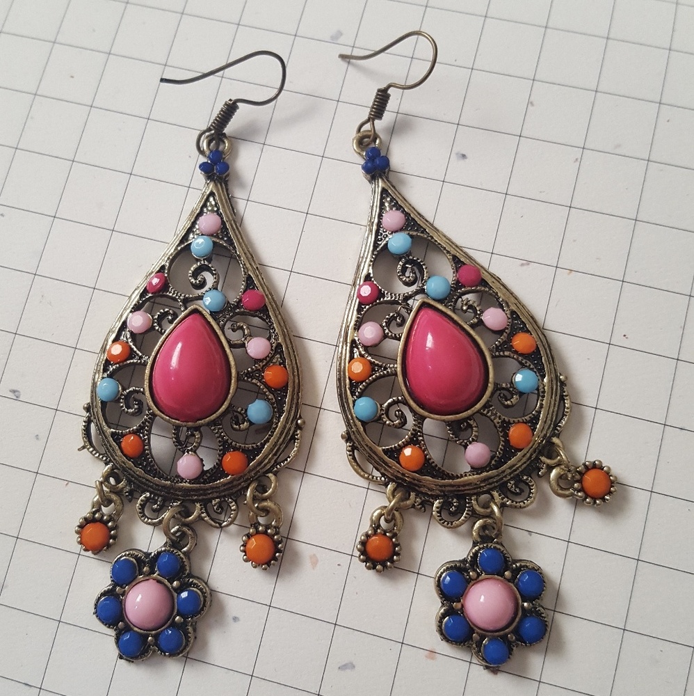 Organica Natural Handmade Earrings NWT